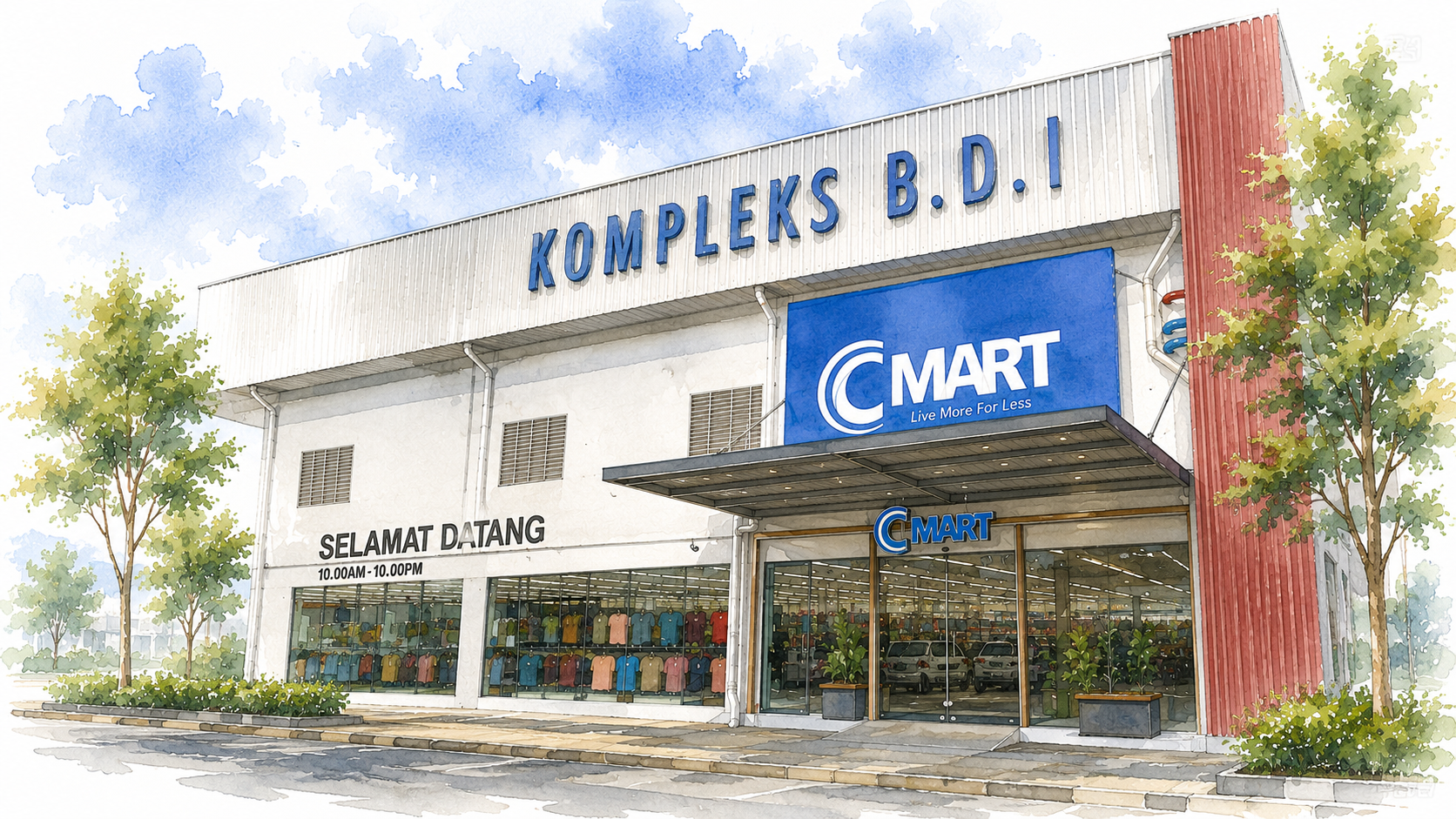Aerial view of Kompleks BDI Jitra