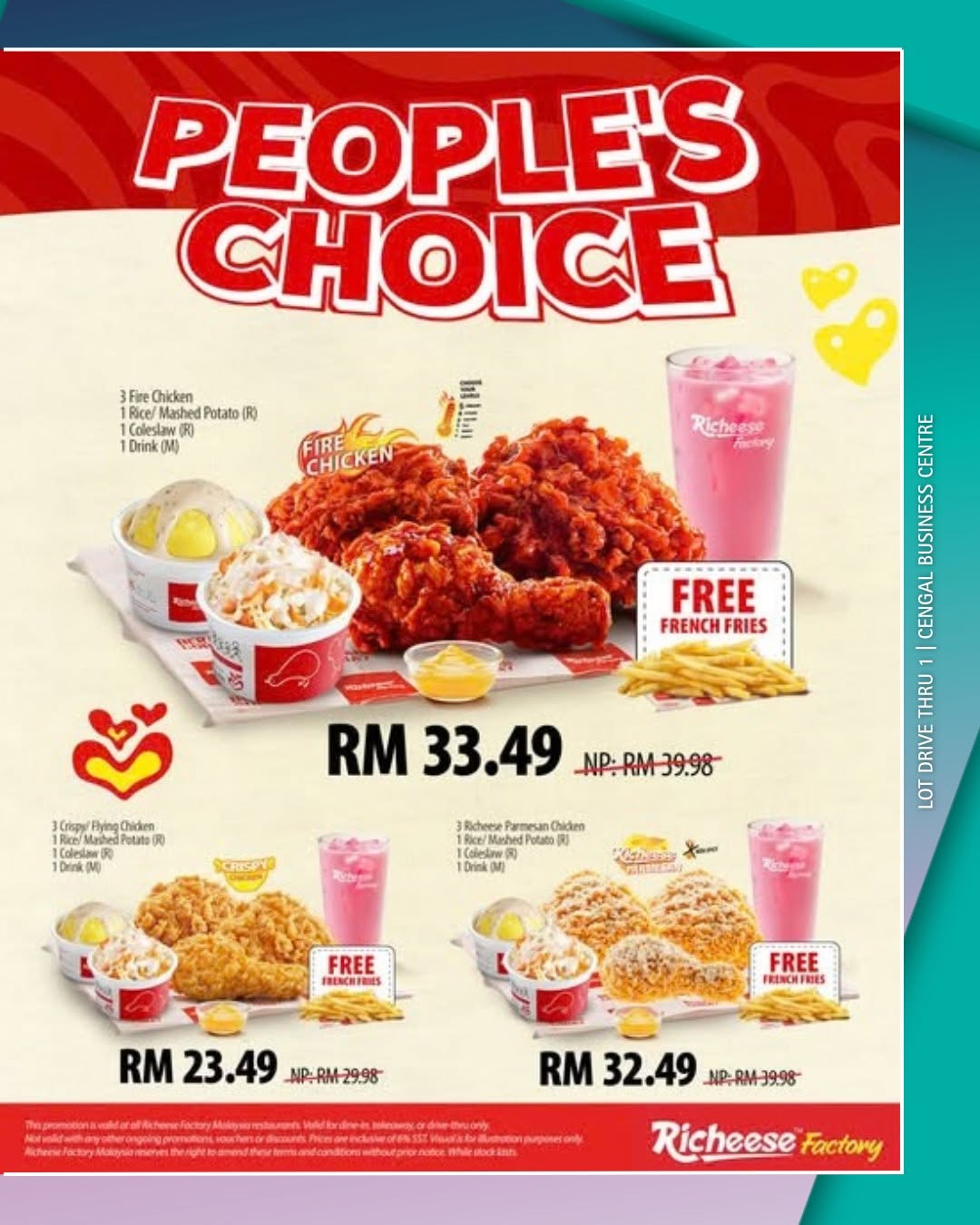 PEOPLE'S CHOICE! YOUR FAVOURITE COMBO JUST GOT EVEN BETTER! COMBO 3 CHIC...