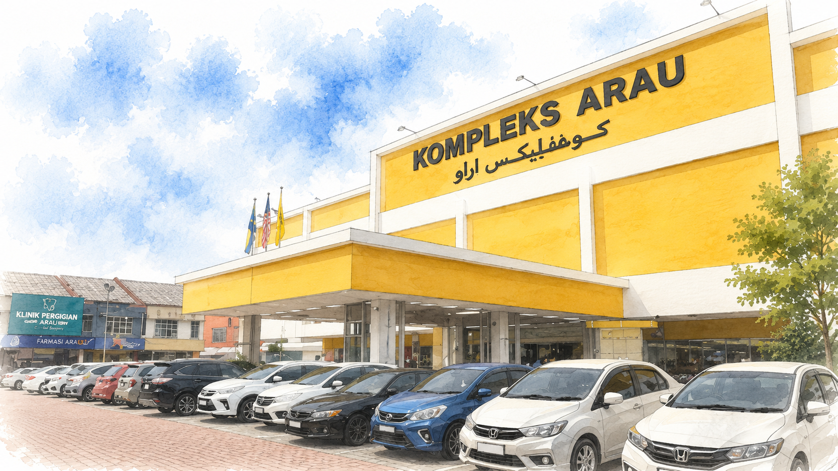 Aerial view of Kompleks Arau