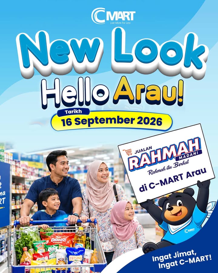 HELLO ARAU! JOM RAIKAN BERSAMA KAMI ESOK!