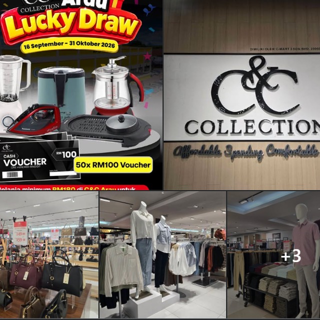 WAJAH BARU & LUCKY DRAW GEMPAK DI C&C COLLECTION ARAU!