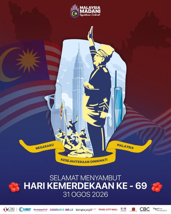 SELAMAT MENYAMBUT HARI KEMERDEKAAN KE-69! 🇲🇾
